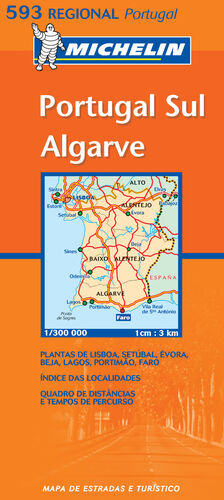 Mapa de Estradas de Portugal Escala 1: 300.000